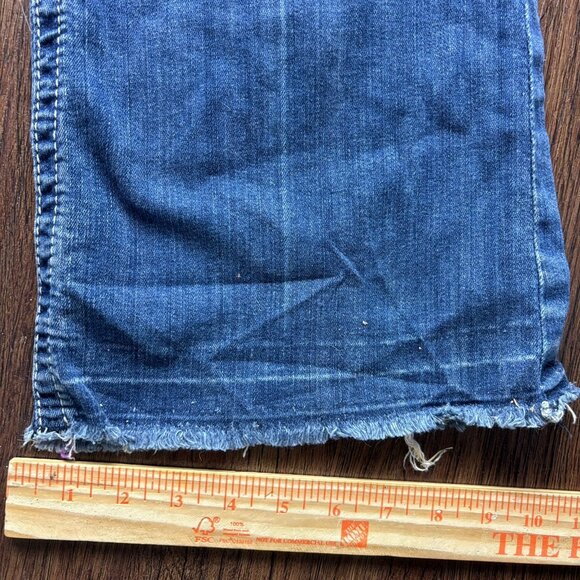 Ariat Trouser Bootcut Jeans Distressed Medium Wash Raw Hem Women’s Size 30r - Picture 11 of 12